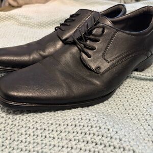 Apt 9 Classic Black Leather Men's Dress Shoes